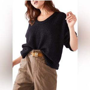 Free People Brookside black sweater